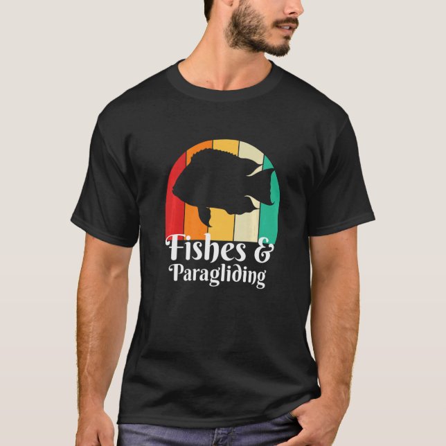 Fishes And Paragliding   T-Shirt (Vorderseite)