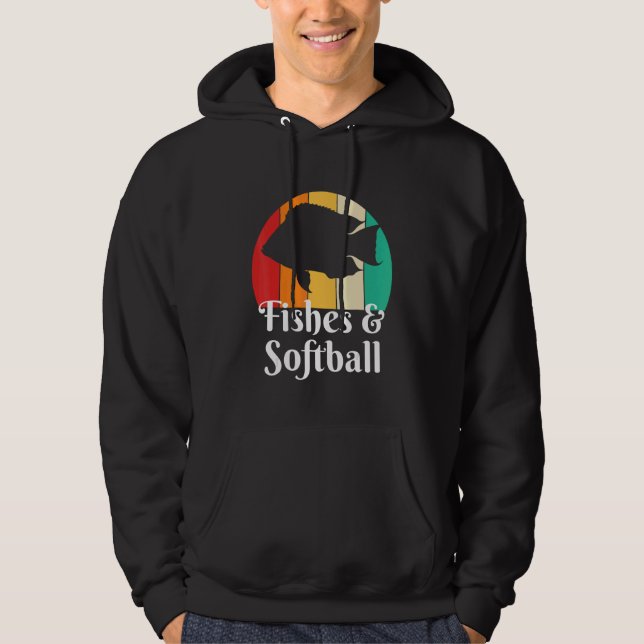 Fishes And Softball Hoodie (Vorderseite)