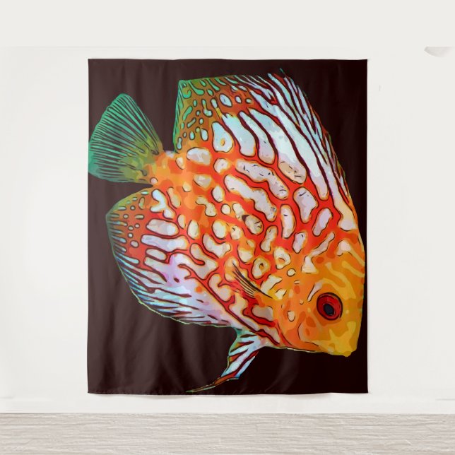 Fishey Fishey Tapestry Wandteppich (Vorderseite)