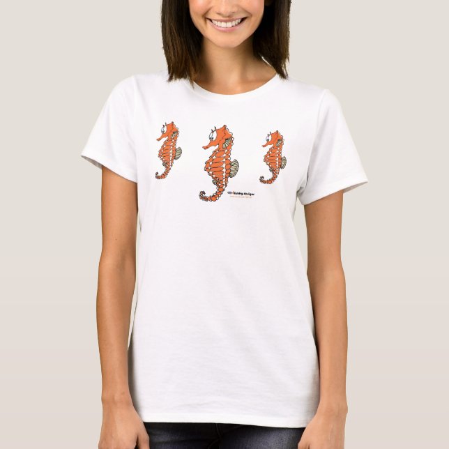 Fishfry entwirft 3 Seepferd T - Shirt (Vorderseite)