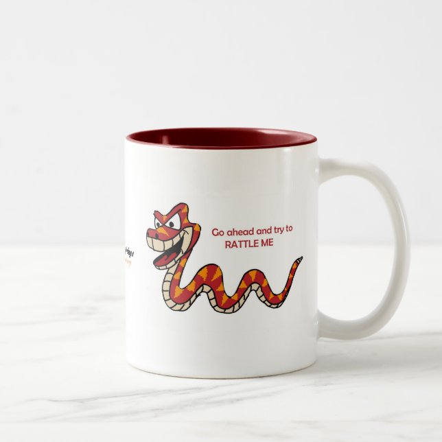 Fishfry entwirft zweifarbige Kaffee-Tasse Rattler Tasse (Rechts)