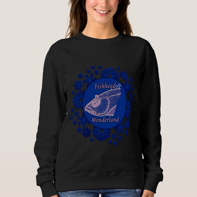 Fishhead Snowflake Wonderland Sweatshirt (Vorderseite)
