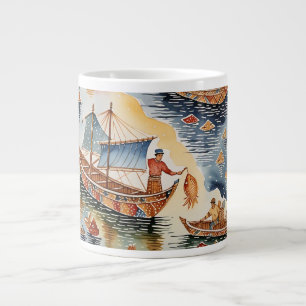 Fishherman's Batik Dream, Java Batik Specialty Tas Jumbo-Tasse