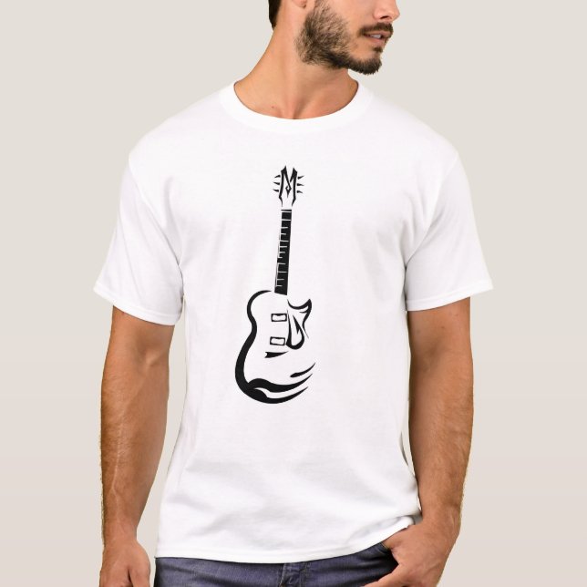 Fishhook-Gitarre T-Shirt (Vorderseite)