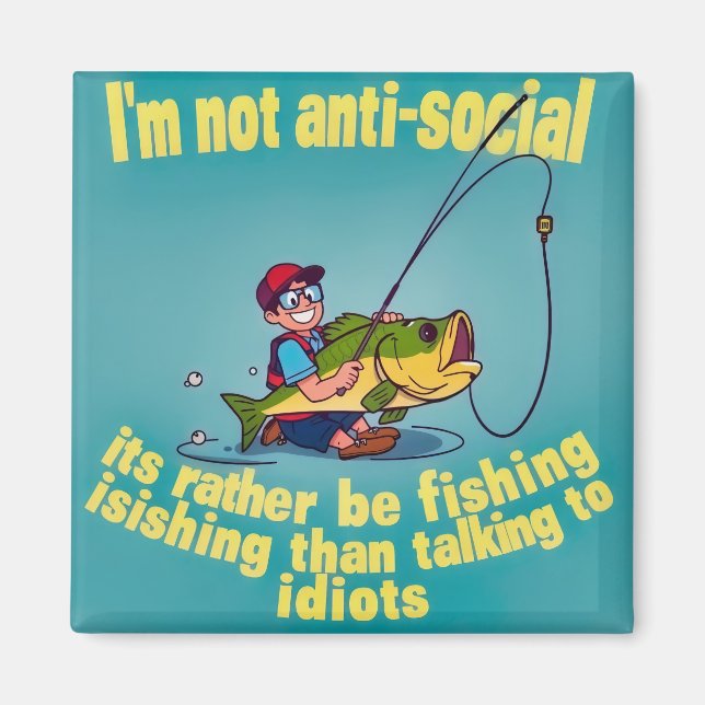 Fishin' Over Chit-Chat Magnet (Vorne)