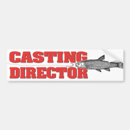 Fishing Angler Casting Director Funny Autoaufkleber