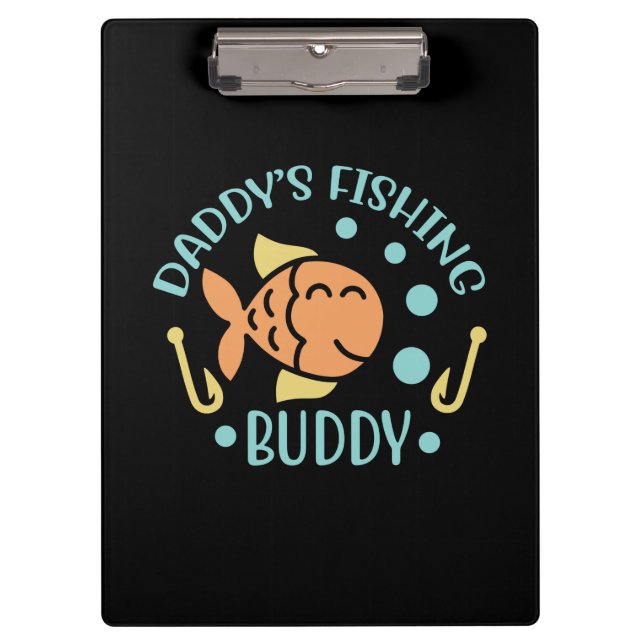 Fishing Art Daddy Fishing Friends Klemmbrett (Vorderseite)