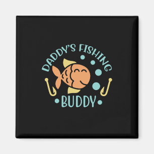 Fishing Art Daddy Fishing Friends Magnet