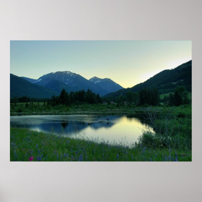 Fishing at Sunset Poster (Vorne)