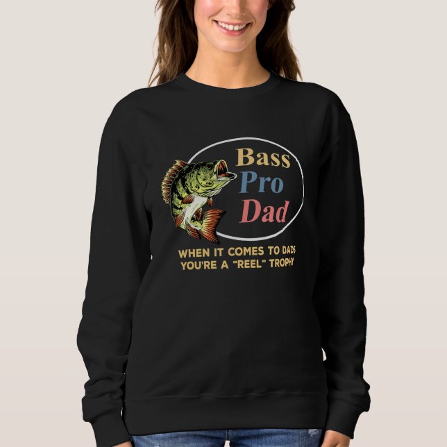 Fishing Bass Pro Vater Vatertag Sweatshirt (Vorderseite)