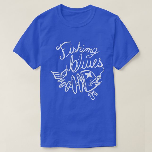Fishing blues Triblend T-Shirt (Design vorne)