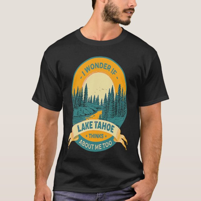 Fishing Boating Camping Lake Vacation Lake Tahoe T-Shirt (Vorderseite)