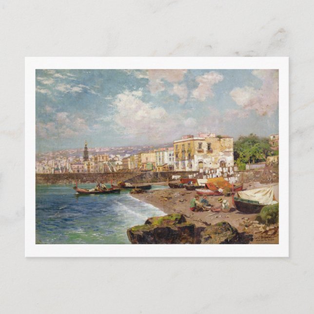 Fishing Boats on the Beach at Marinella, Neapel (o Postkarte (Vorderseite)