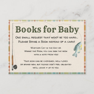 Fishing Boy Bücher für Baby-Karte Begleitkarte