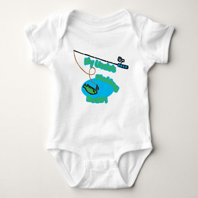 Fishing Buddy meines Onkels Baby Strampler (Vorderseite)