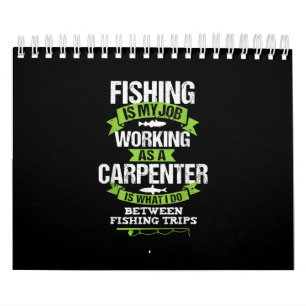 Fishing Carpenter Funny Gift Carpentry Worker Kalender