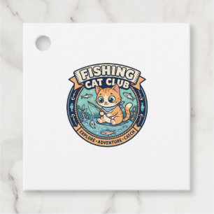 Fishing Cat Süße Katze T-Shirt Design - Fishing Ca Geschenkanhänger