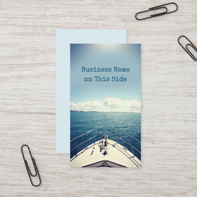 Fishing Charter Boating Business Cards Visitenkarte (Vorderseite/Rückseite Beispiel)
