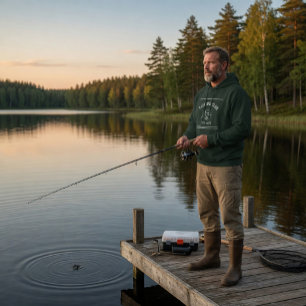 Fishing Club Grün Hoodie