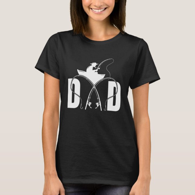 Fishing Dad Fisherman Fisher Fish Catcher Fathers  T-Shirt (Vorderseite)