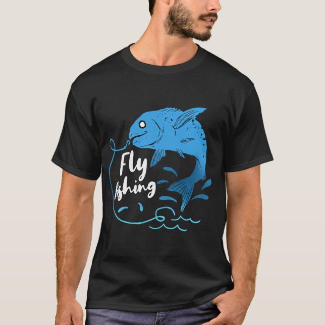 Fishing Evolution Retro Vintage – Lustiger Angler  T-Shirt (Vorderseite)