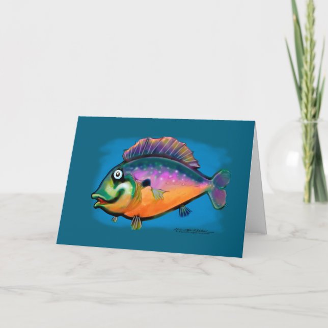 Fishing Fun Art Card Karte (Vorderseite)