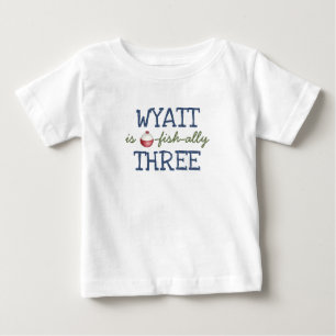 Fishing Geburtstags-O-Fisch-ally JEDES ALTER T-Shi Baby T-shirt