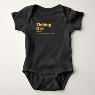 Fishing Girl - Fishing Baby Strampler