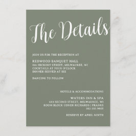 Fishing Hook Wedding Rings - Detailkarte Begleitkarte