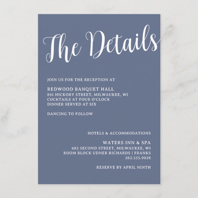 Fishing Hook Wedding Rings - Detailkarte Begleitkarte (Vorderseite)