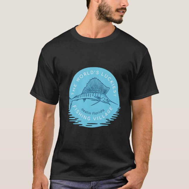 Fishing In Destin Florida Swordfish Beach For Him T-Shirt (Vorderseite)