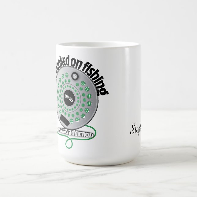 Fishing Is My Reel Addiction Kaffeetasse (Mittel)