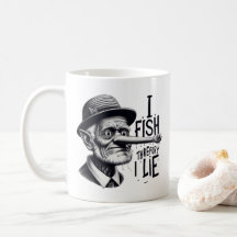 Fishing Lie Joke Mug