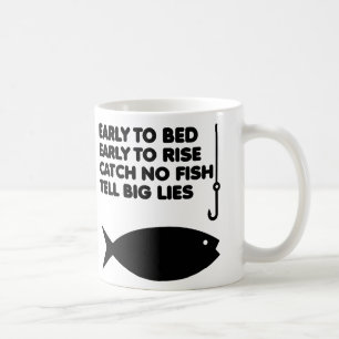 Fishing Lies Funny Mug or Travel Mug Tasse