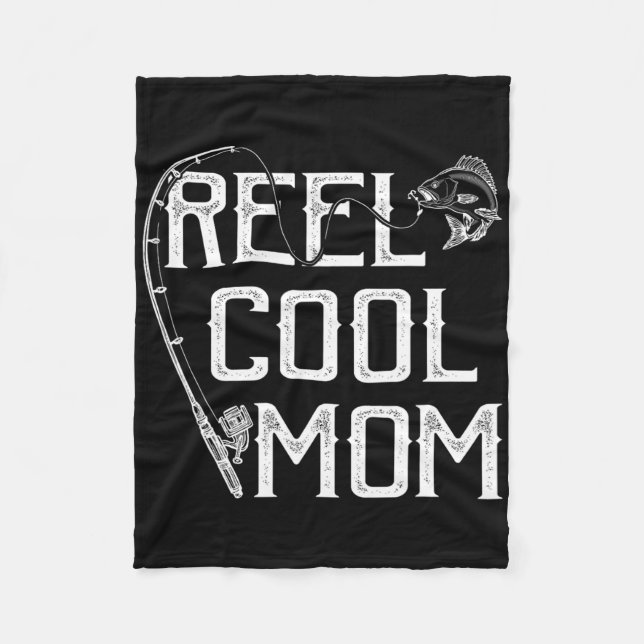 Fishing Lover Gift Reel Cool Mom Fisher Price Lovi Fleecedecke (Vorderseite)