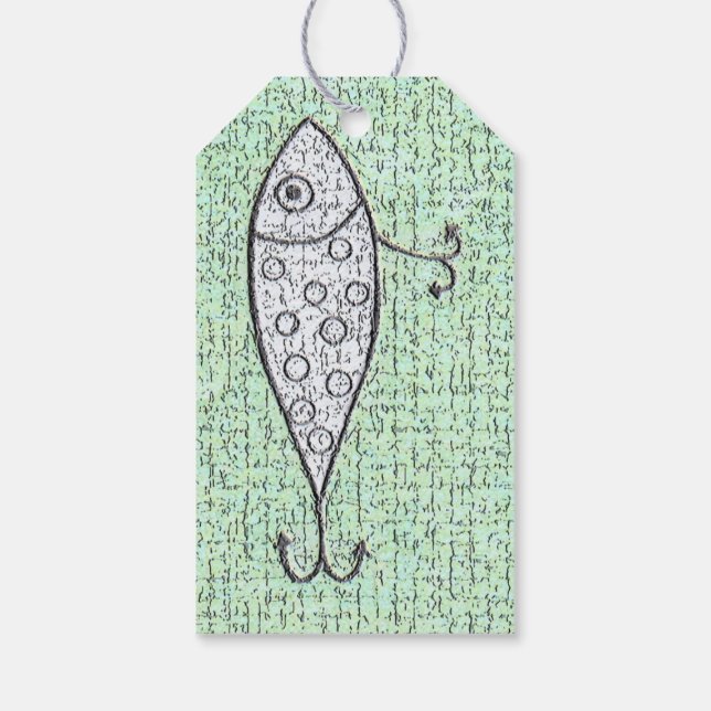 Fishing Lure Gift Tags Geschenkanhänger (Rückseite)