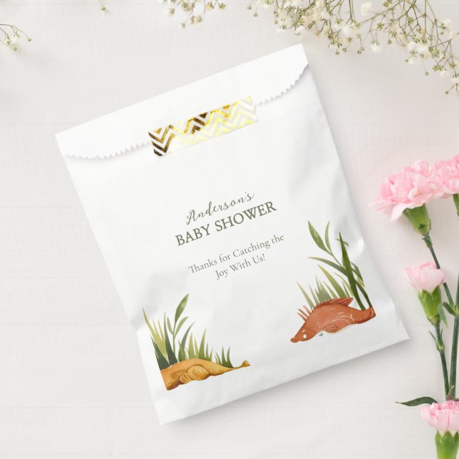 Fishing Reel Excited Little Fisherman Baby Shower  Geschenktütchen (Versiegelt)