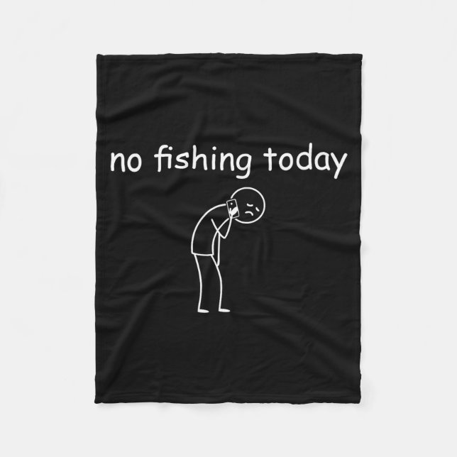 Fishing Shirts For Men - Fishing - No Fishing Toda Fleecedecke (Vorderseite)