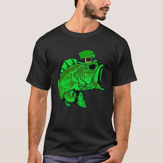Fishing St Patrick s Day Irish Lucky Fishing For M T-Shirt (Vorderseite)