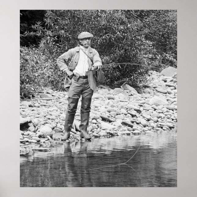 Fishing the Catskills, 1890s Poster (Vorne)