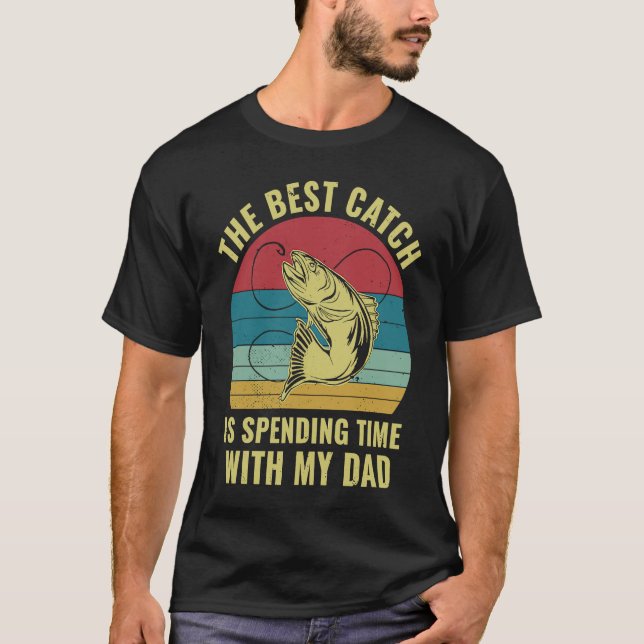 Fishing With Daddy Father and Son Daughter Matchin T-Shirt (Vorderseite)