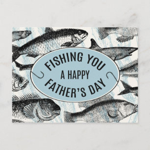 Fishing You A Happy Father's Day Postkarte