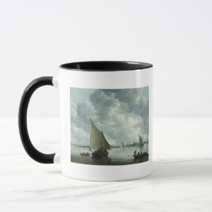 Fishingboat in einer Mündung, 1655 Tasse