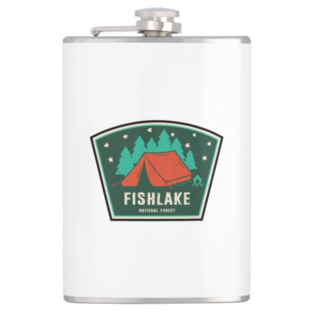 Fishlake National Forest Camping Flachmann (Vorderseite)