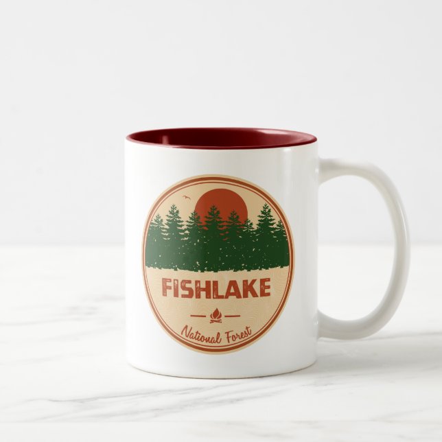 Fishlake National Forest Zweifarbige Tasse (Rechts)