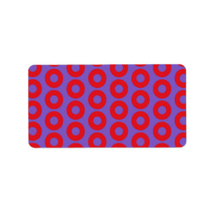 Fishman Donut Return Label Adressaufkleber