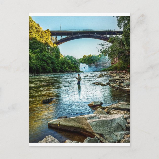 Fishman of the Genesee Postkarte (Vorderseite)