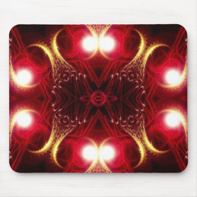 Fishtails Fraktal Art Mousepad (Vorne)
