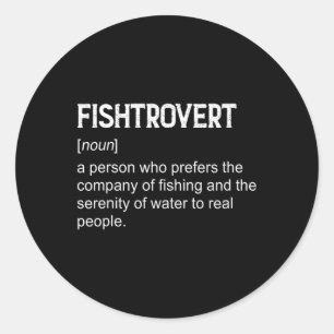 Fishtrovert Byss Angeln Booten Definition Wörterbu Runder Aufkleber