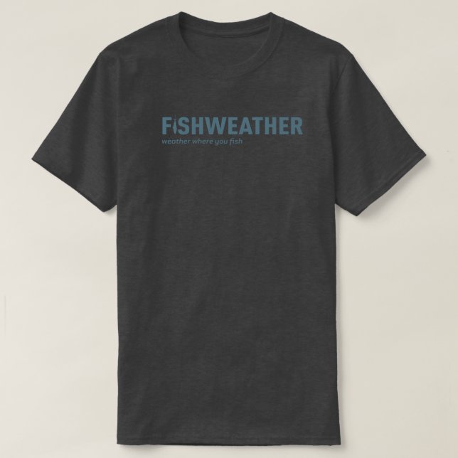 FishWeather schwarzer T - Shirt (Design vorne)